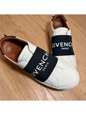 Givenchy Men's white and Black Strap Sneakers Size 43 10 US